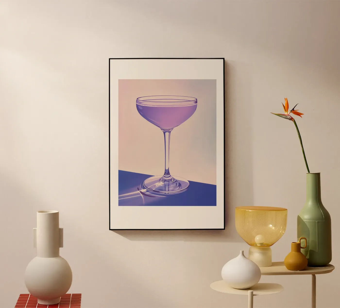 Purple Cosmopolitan plexiglass da Malou-Studio