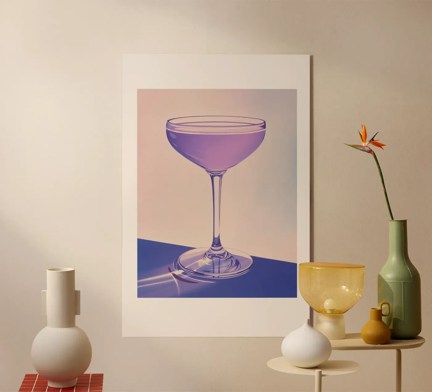 Purple Cosmopolitan plexiglass da Malou-Studio