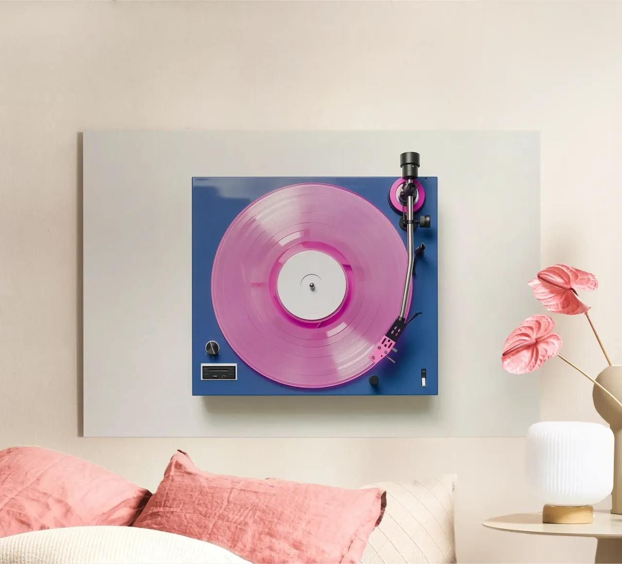 Record Player Blue plexiglass da Malou-Studio