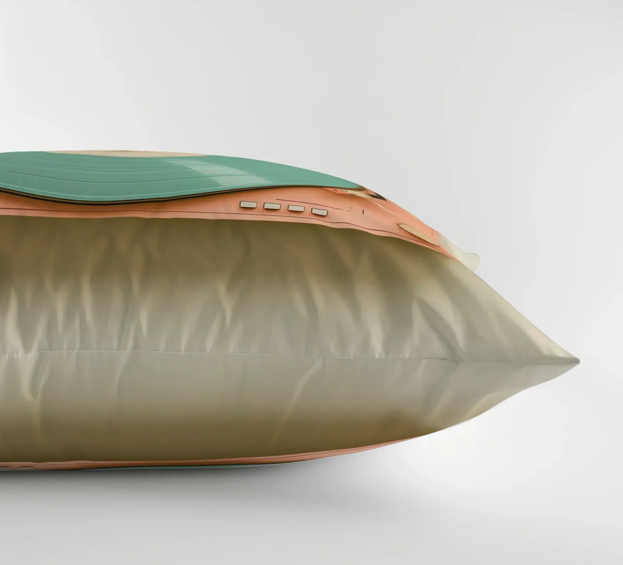 Record Player Peach cuscino da Malou-Studio