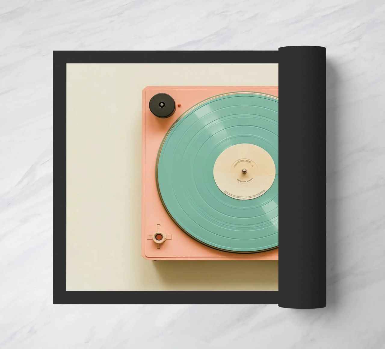 Record Player Peach zerbino da Malou-Studio