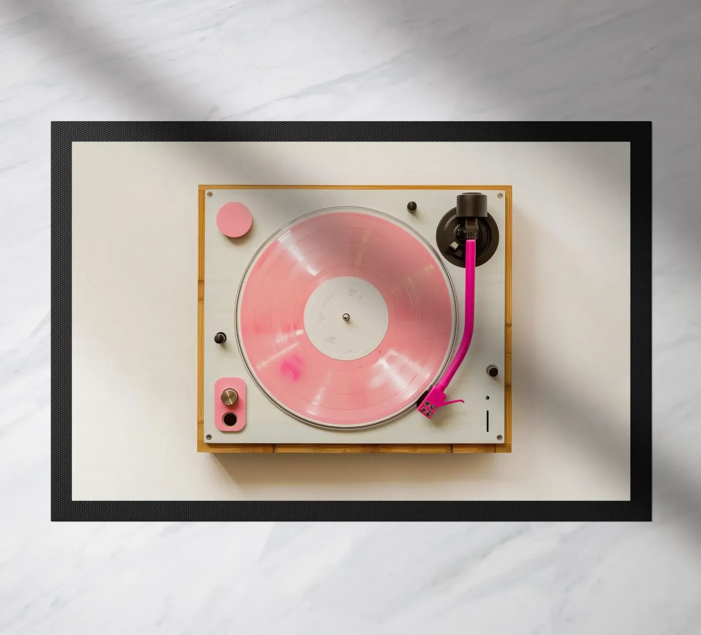 Record Player Pink zerbino da Malou-Studio