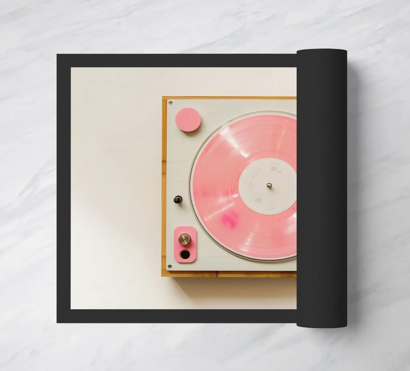 Record Player Pink zerbino da Malou-Studio