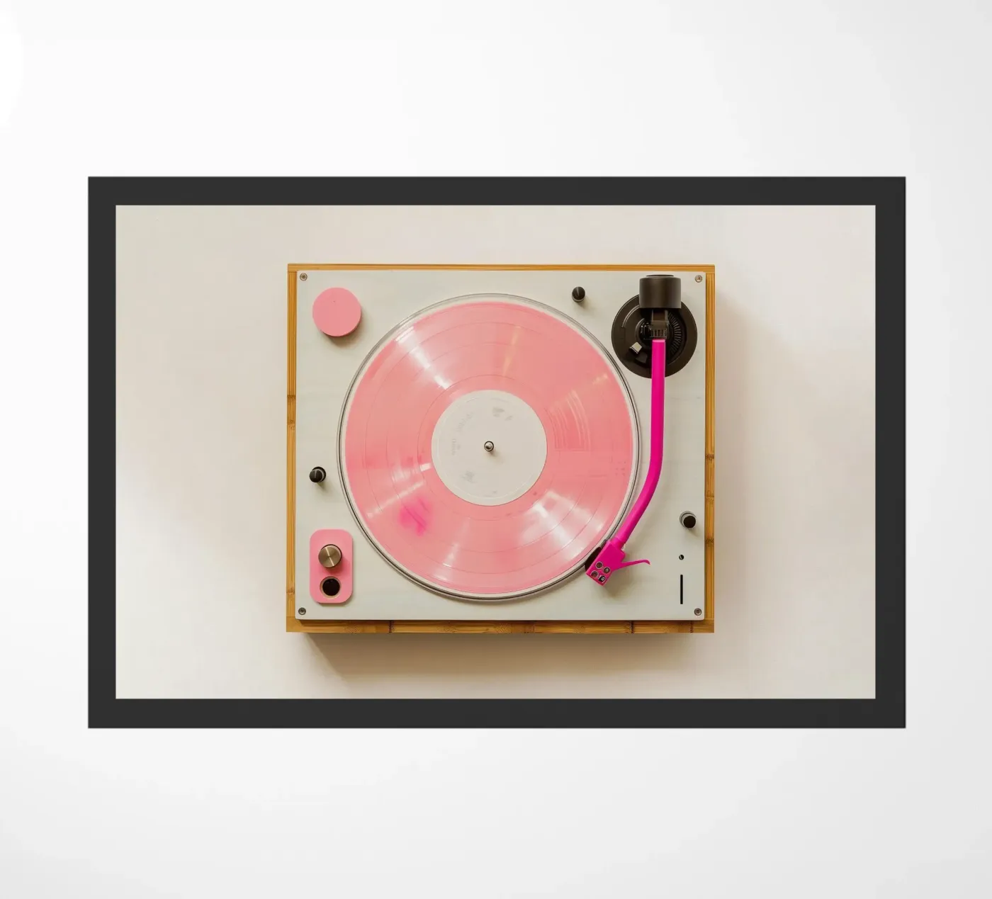 Record Player Pink zerbino da Malou-Studio