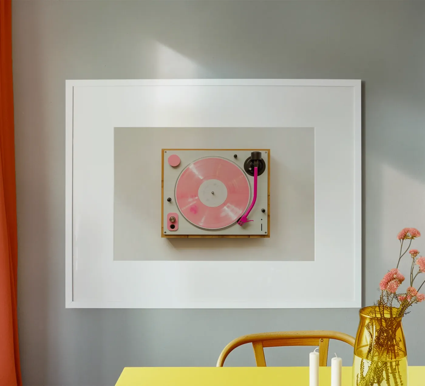 Record Player Pink poster da Malou-Studio
