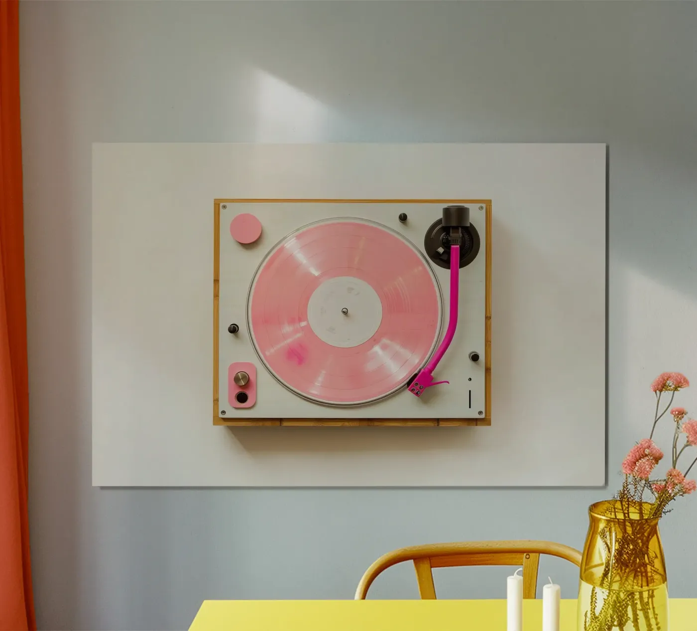 Record Player Pink poster da Malou-Studio