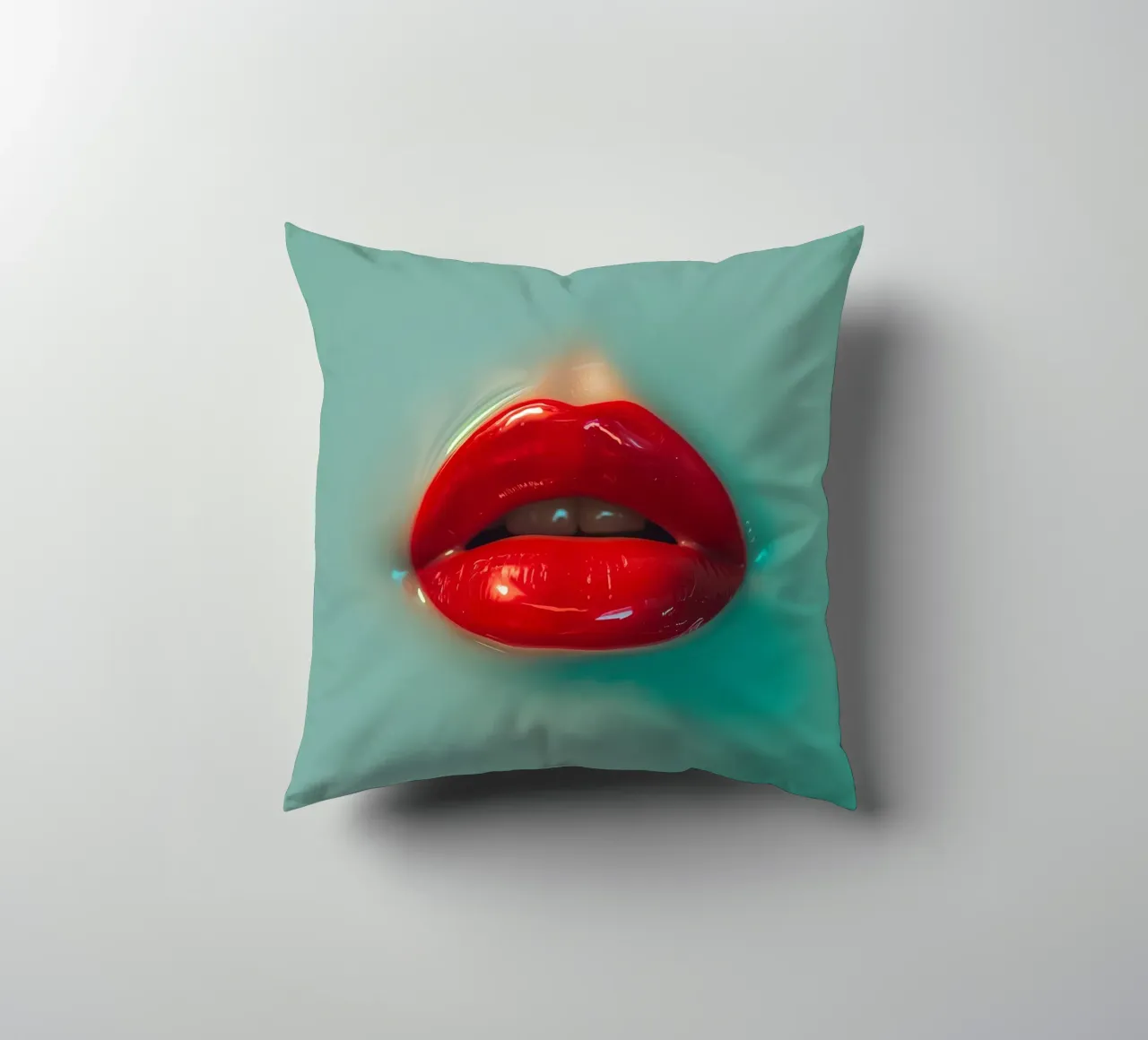 Labbra rosse cuscino da Malou-Studio