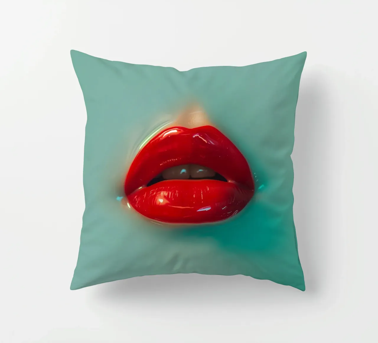 Labbra rosse cuscino da Malou-Studio