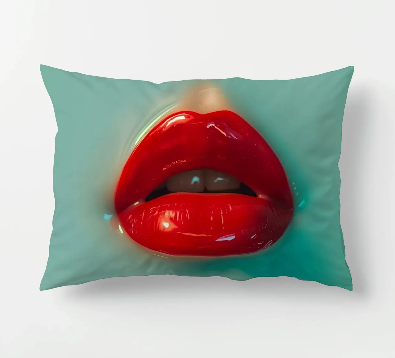 Labbra rosse cuscino da Malou-Studio