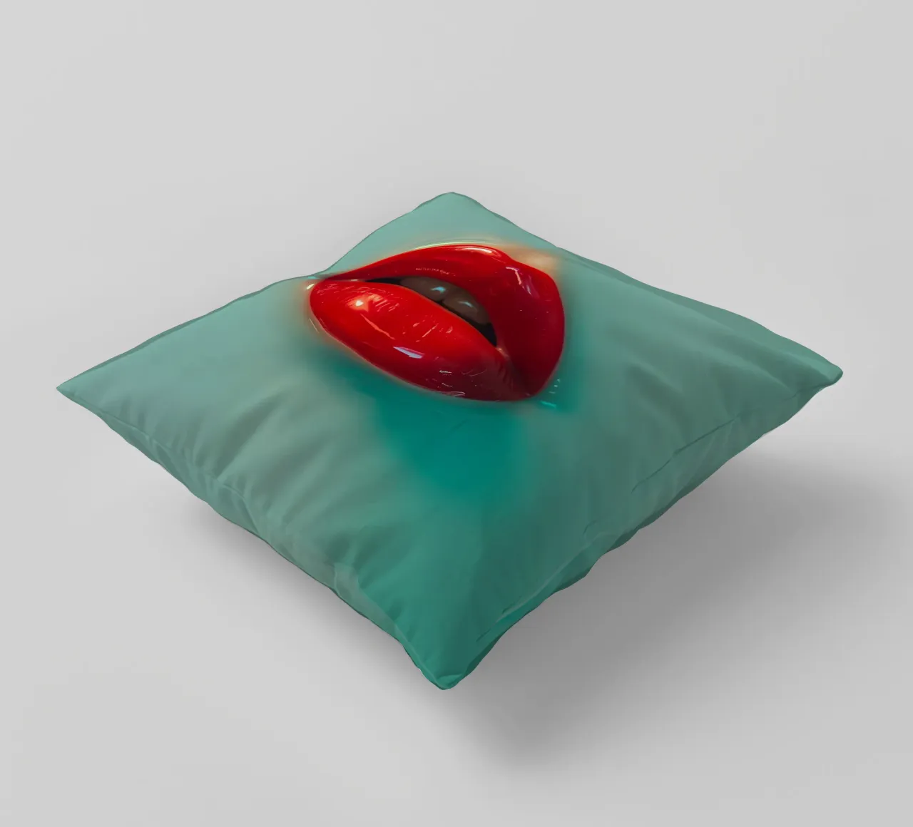 Labbra rosse cuscino da Malou-Studio