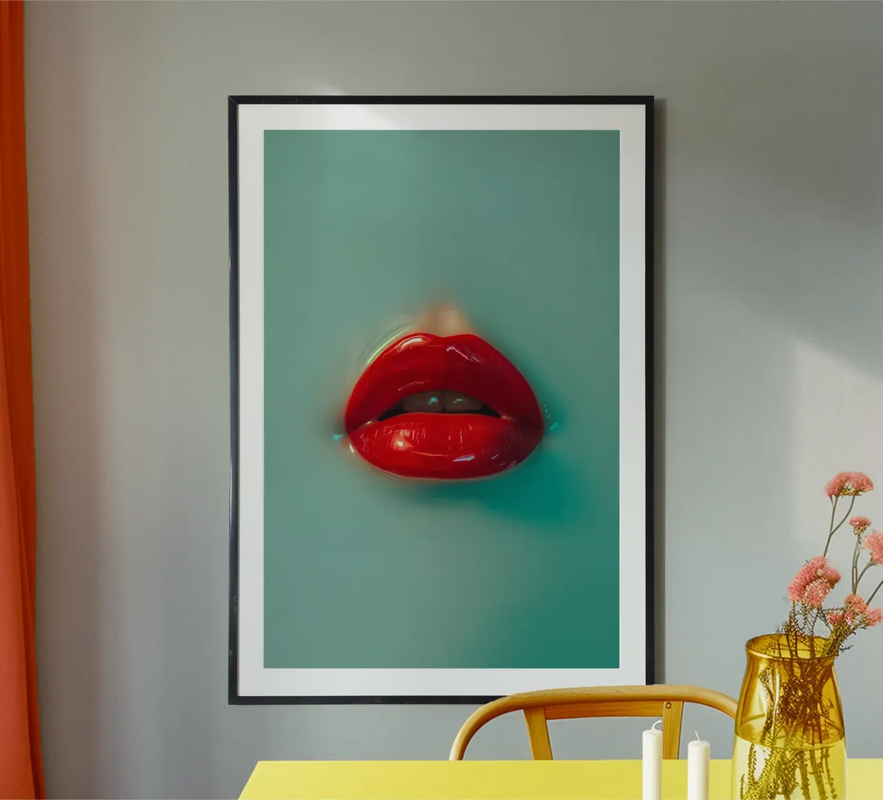 Labios rojos hahnemühle de Malou-Studio