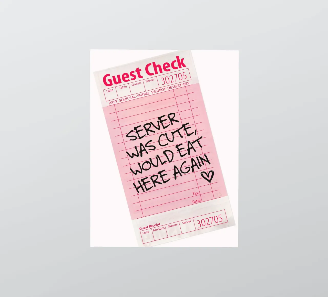 Guest Check - Server war nett Sticker von Malou-Studio