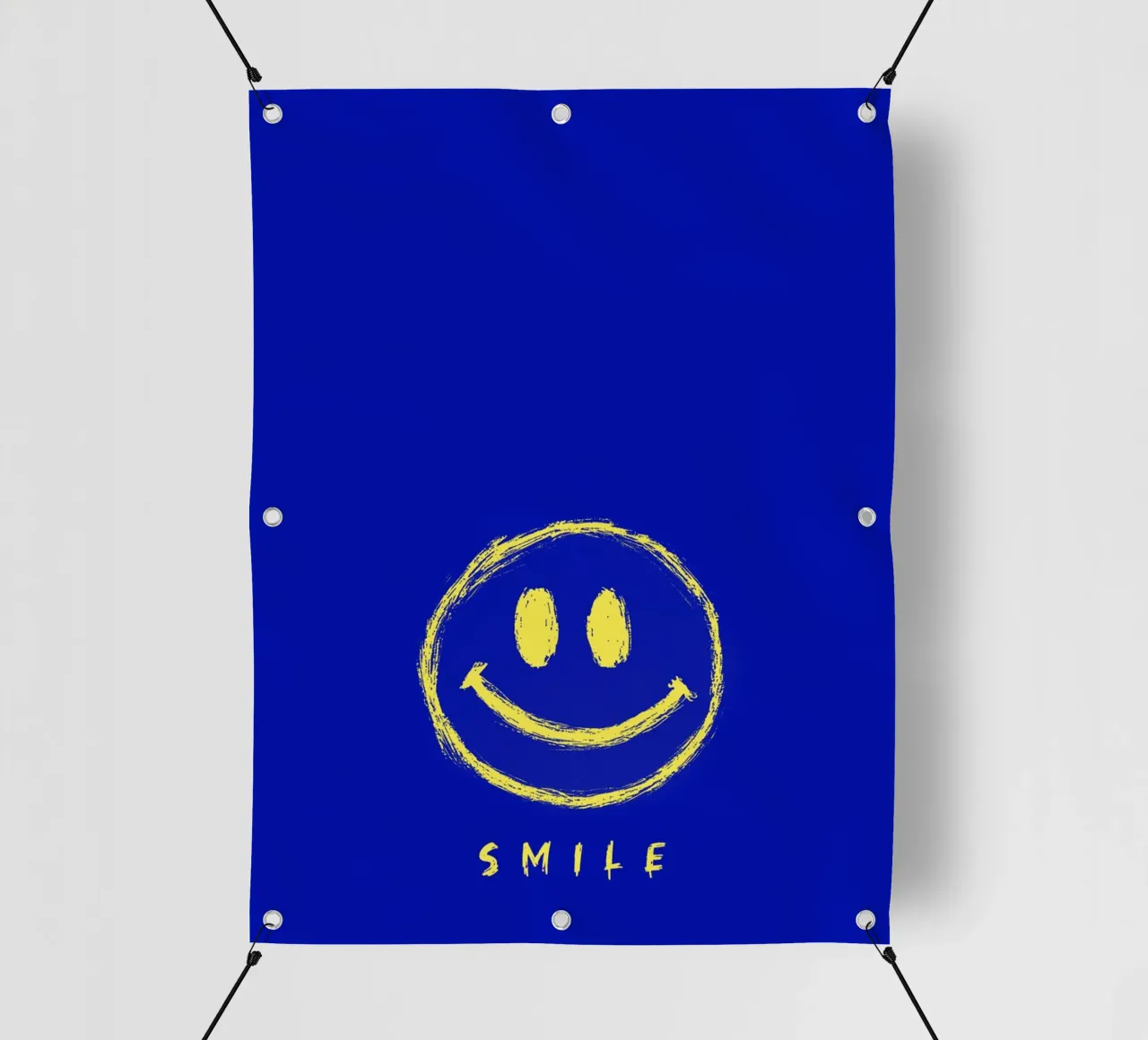 Sorriso - Blu telo in pvc da Malou-Studio
