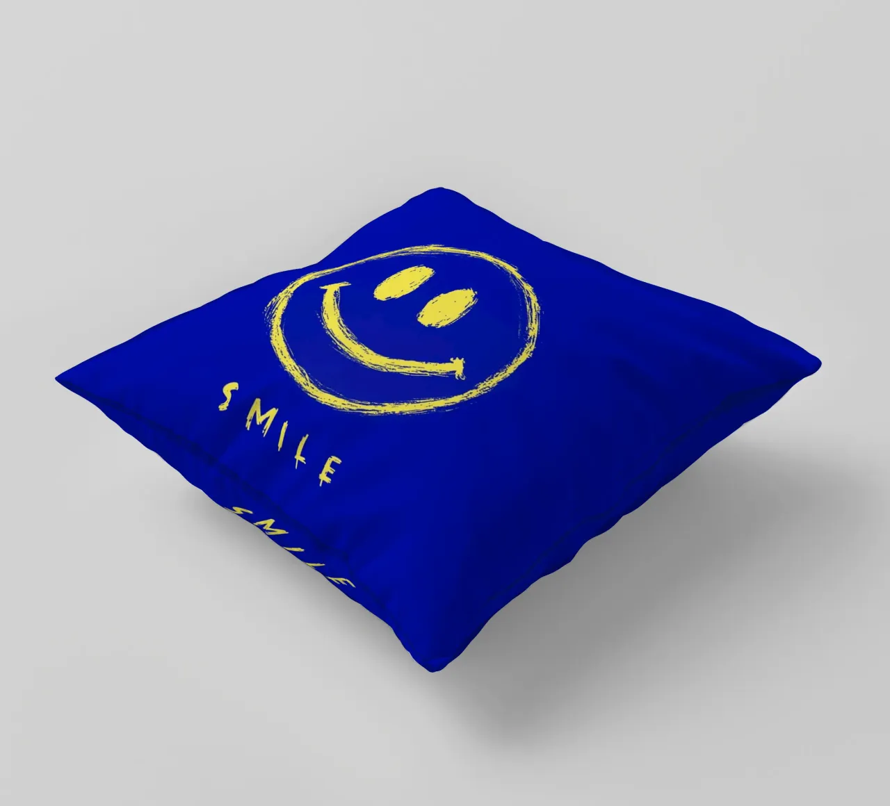 Sorriso - Blu cuscino da Malou-Studio