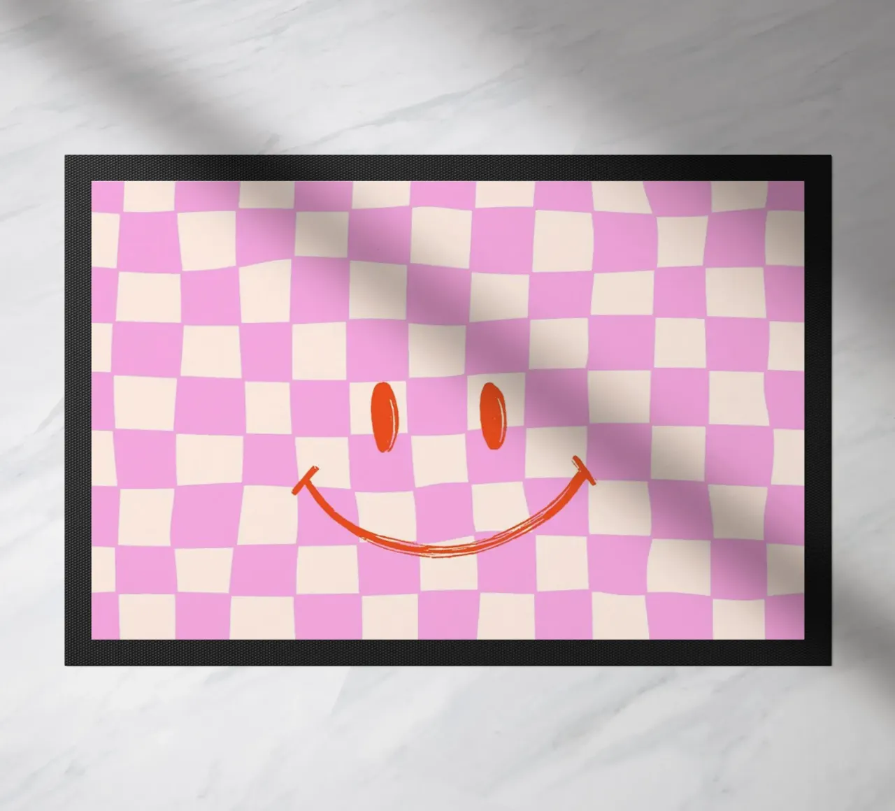 Sorriso quadrato rosa zerbino da Malou-Studio