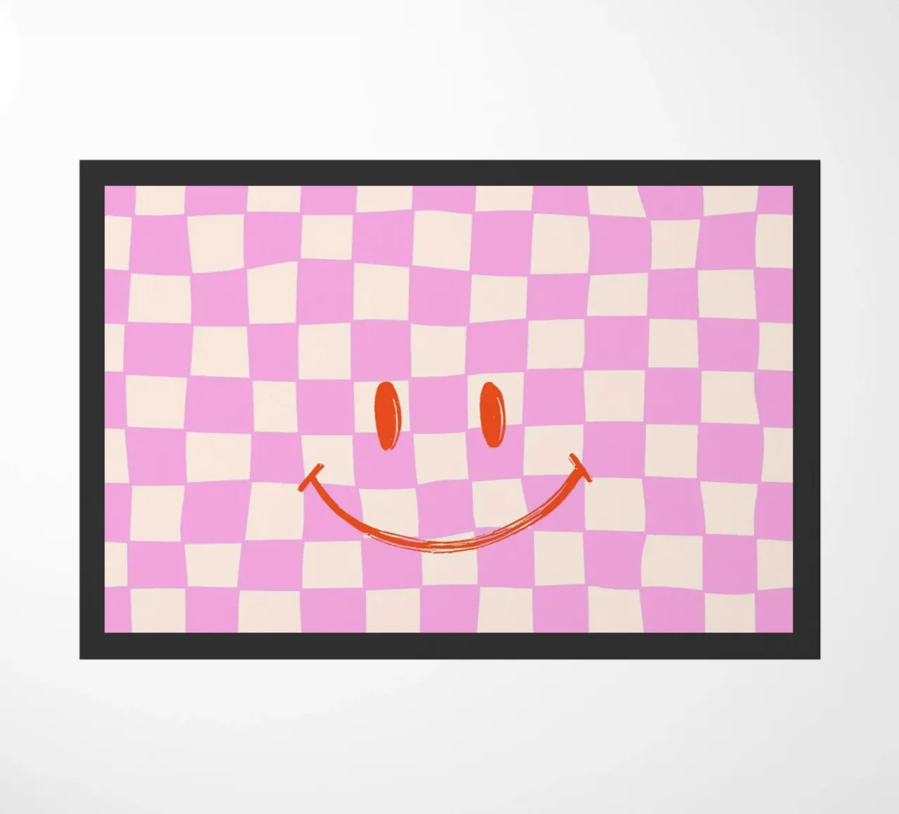 Sorriso quadrato rosa zerbino da Malou-Studio