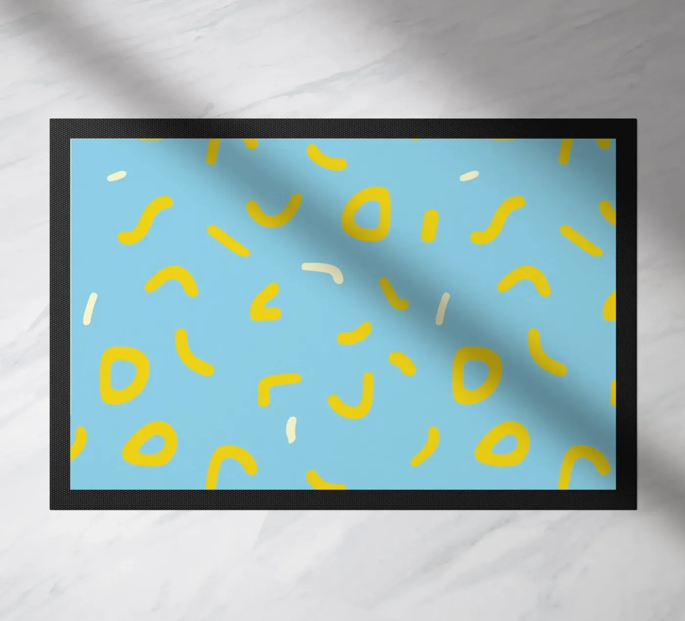 Sprinkles Blue Fußmatte von Malou-Studio
