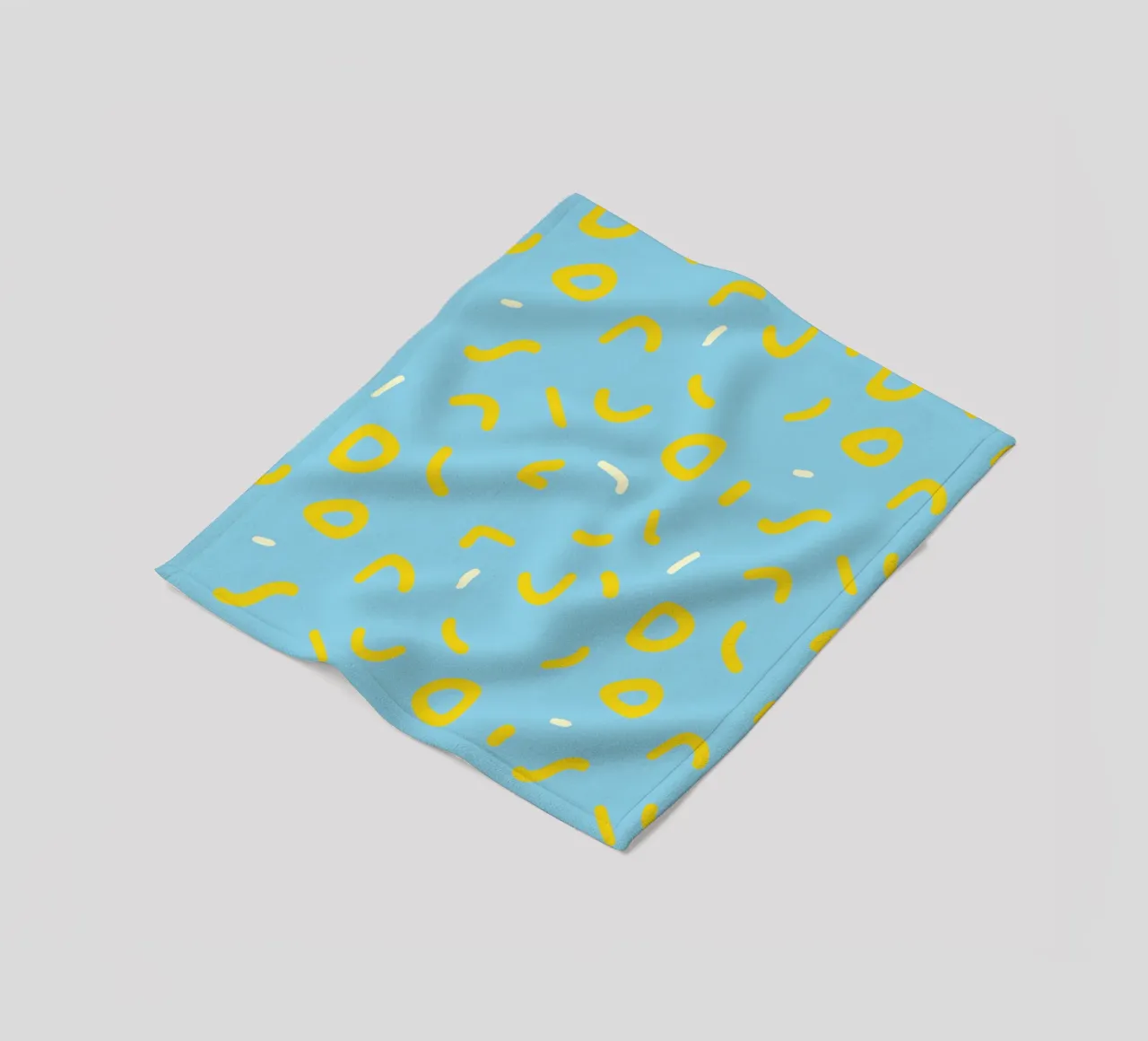 Spruzzi blu coperta in pile da Malou-Studio
