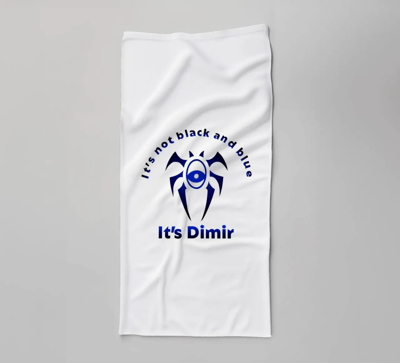 Ce n'est pas noir et bleu C'est Dimir serviette de bain de Loobs