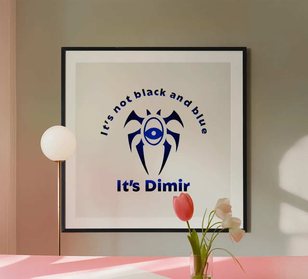 Ce n'est pas noir et bleu C'est Dimir hahnemühle de Loobs