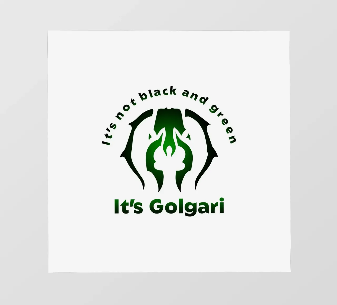 Ce n'est pas noir et vert, c'est Golgari. papier peint photo de Loobs