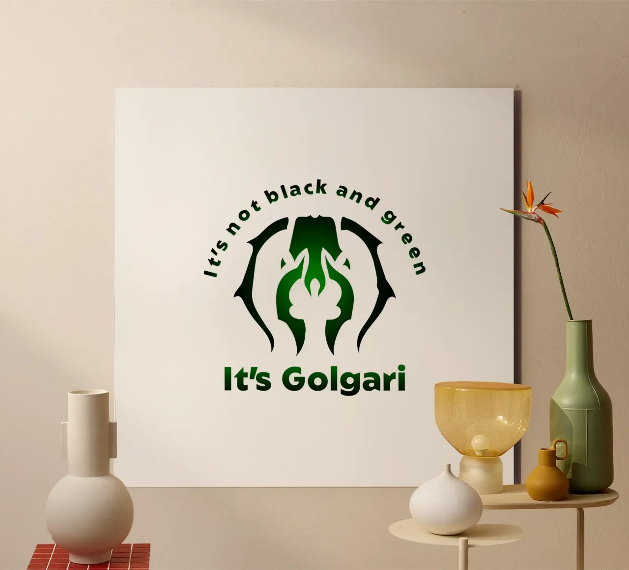Non è nero e verde, è Golgari. alluminio dibond da Loobs