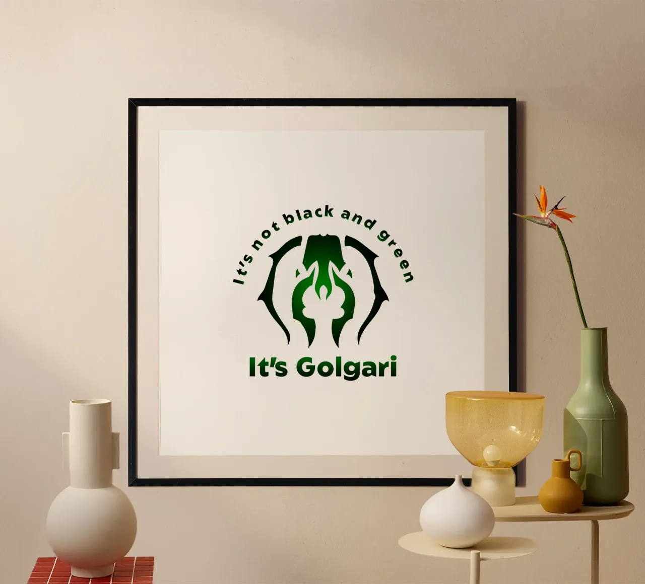 Non è nero e verde, è Golgari. carta hahnemühle da Loobs