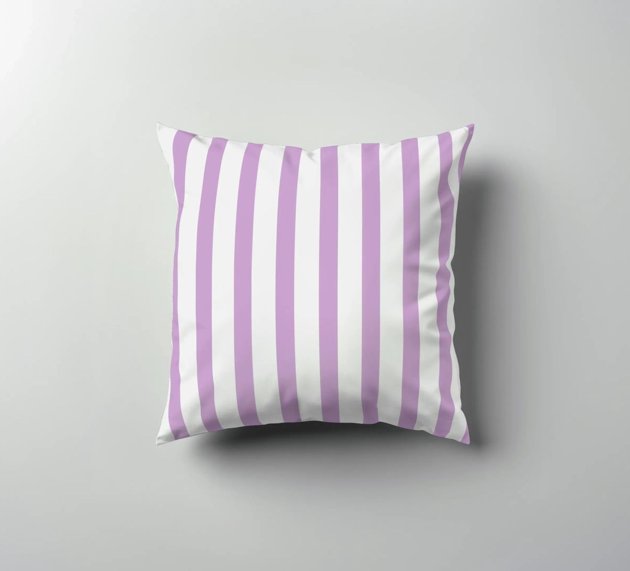 Bonjour - Rayures Lilas coussin de Malou-Studio