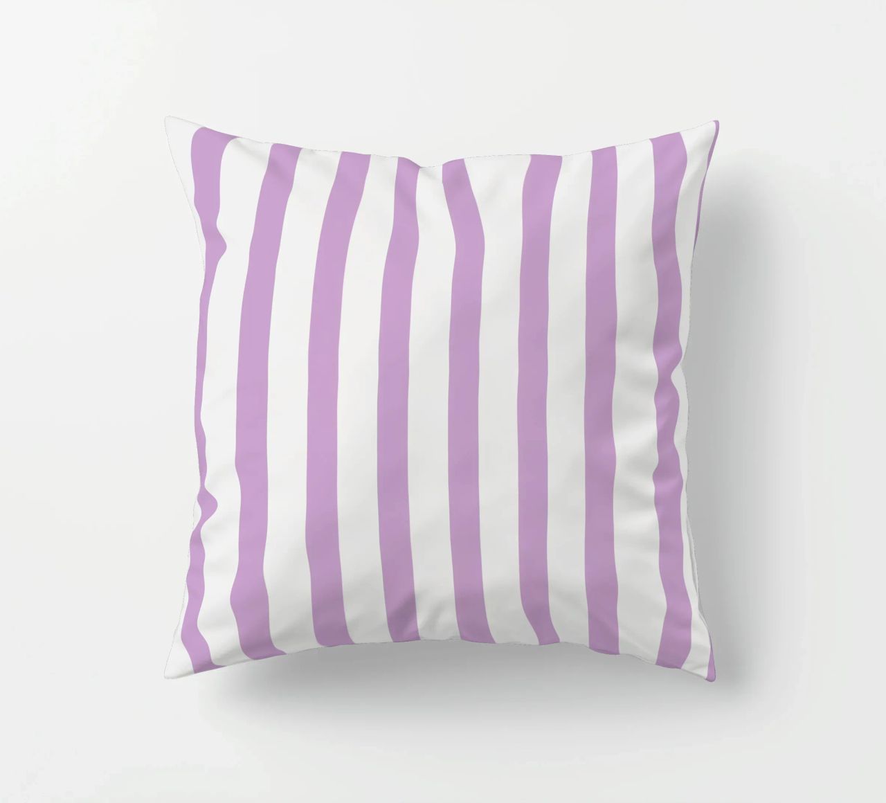 Bonjour - Rayures Lilas coussin de Malou-Studio