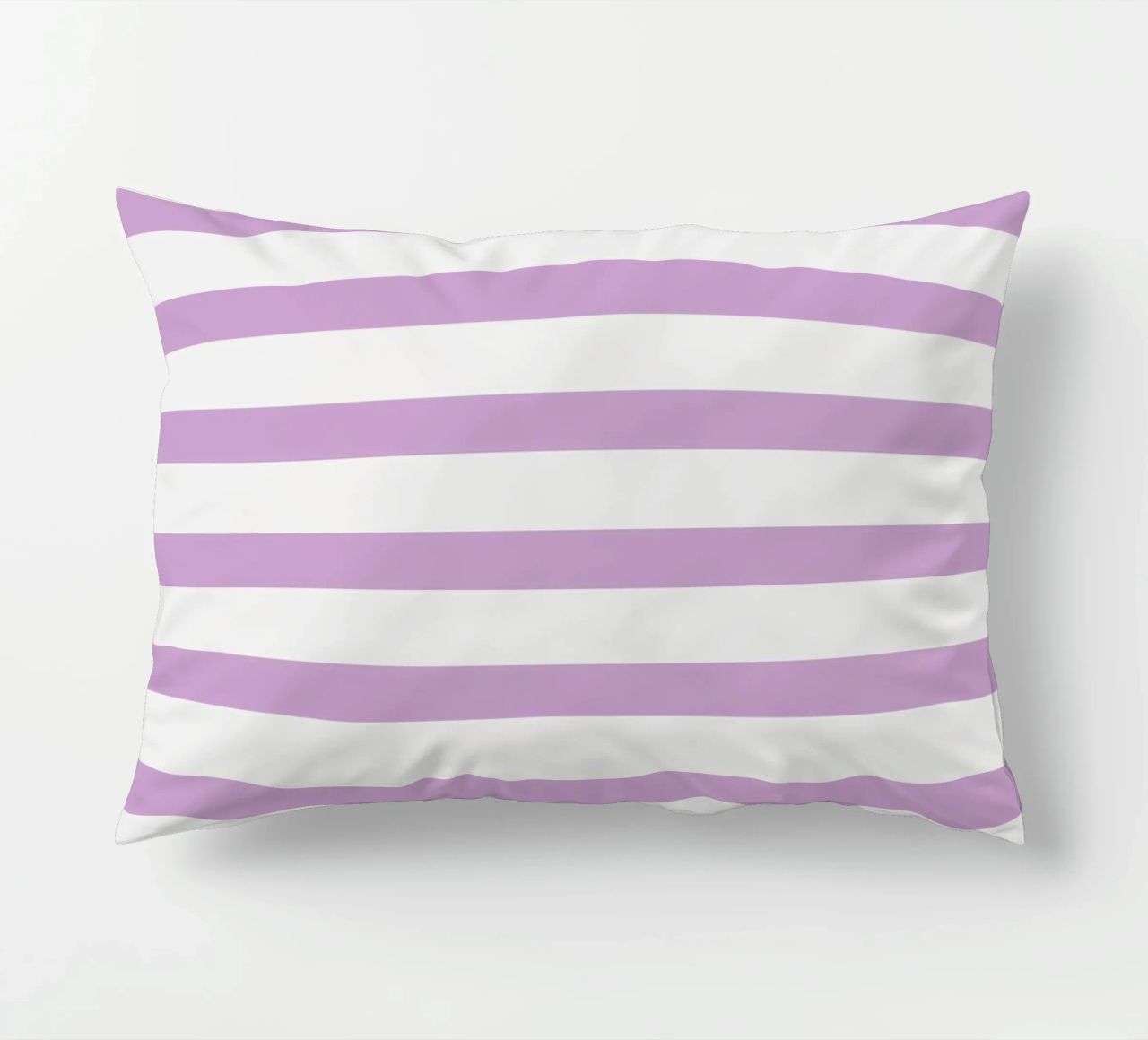Bonjour - Rayures Lilas coussin de Malou-Studio