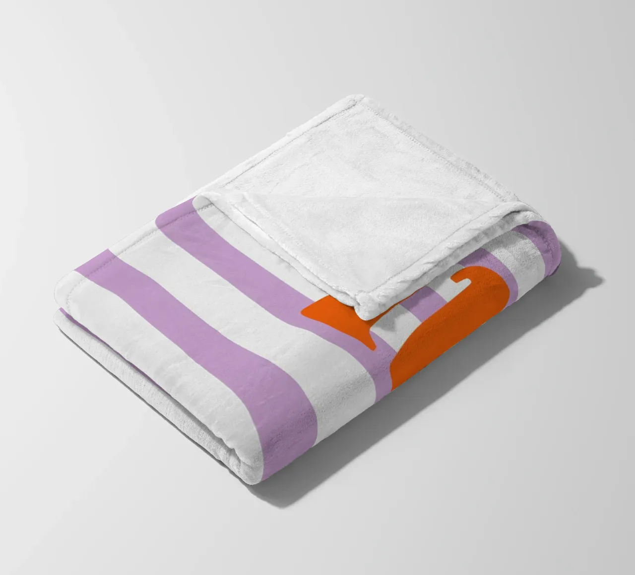 Ciao - Strisce Lilla coperta in pile da Malou-Studio