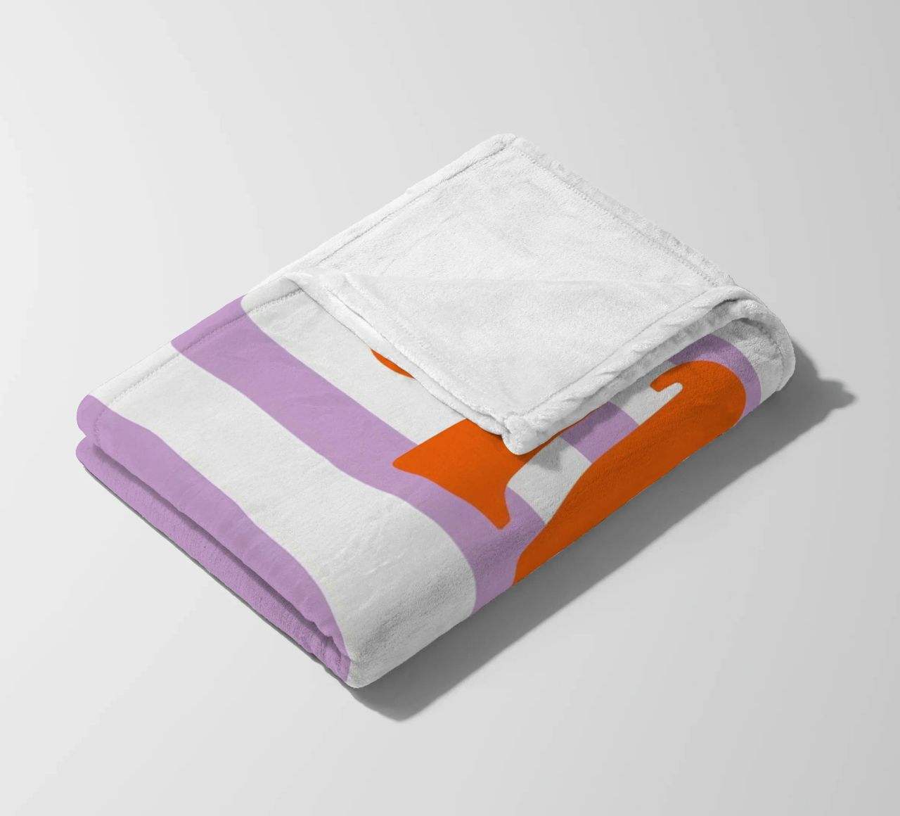 Bonjour - Rayures Lilas plaid polaire de Malou-Studio