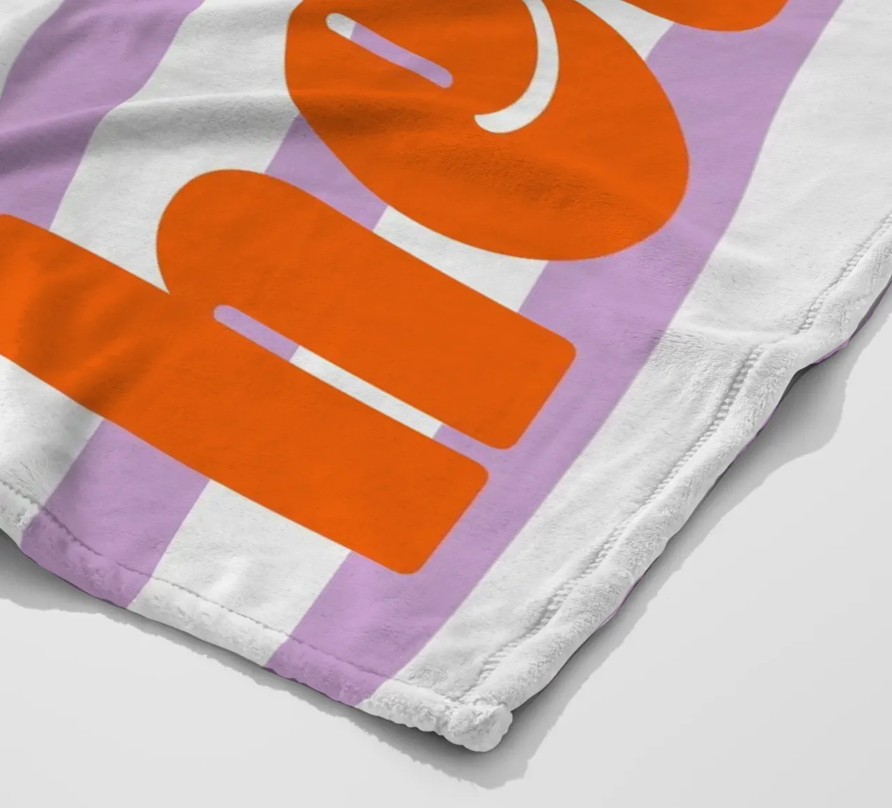 Ciao - Strisce Lilla coperta in pile da Malou-Studio