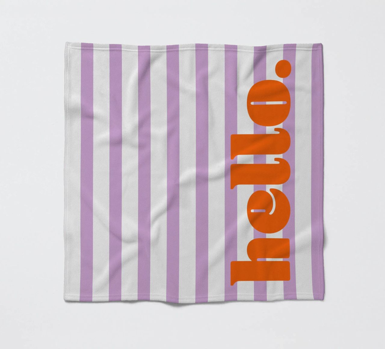 Bonjour - Rayures Lilas plaid polaire de Malou-Studio