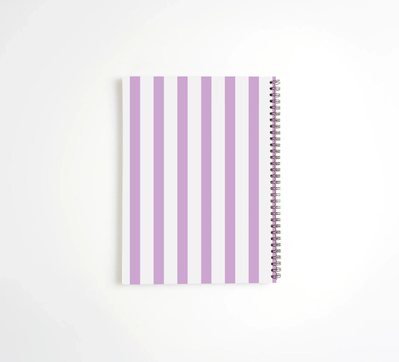 Bonjour - Rayures Lilas carnet à spirale de Malou-Studio