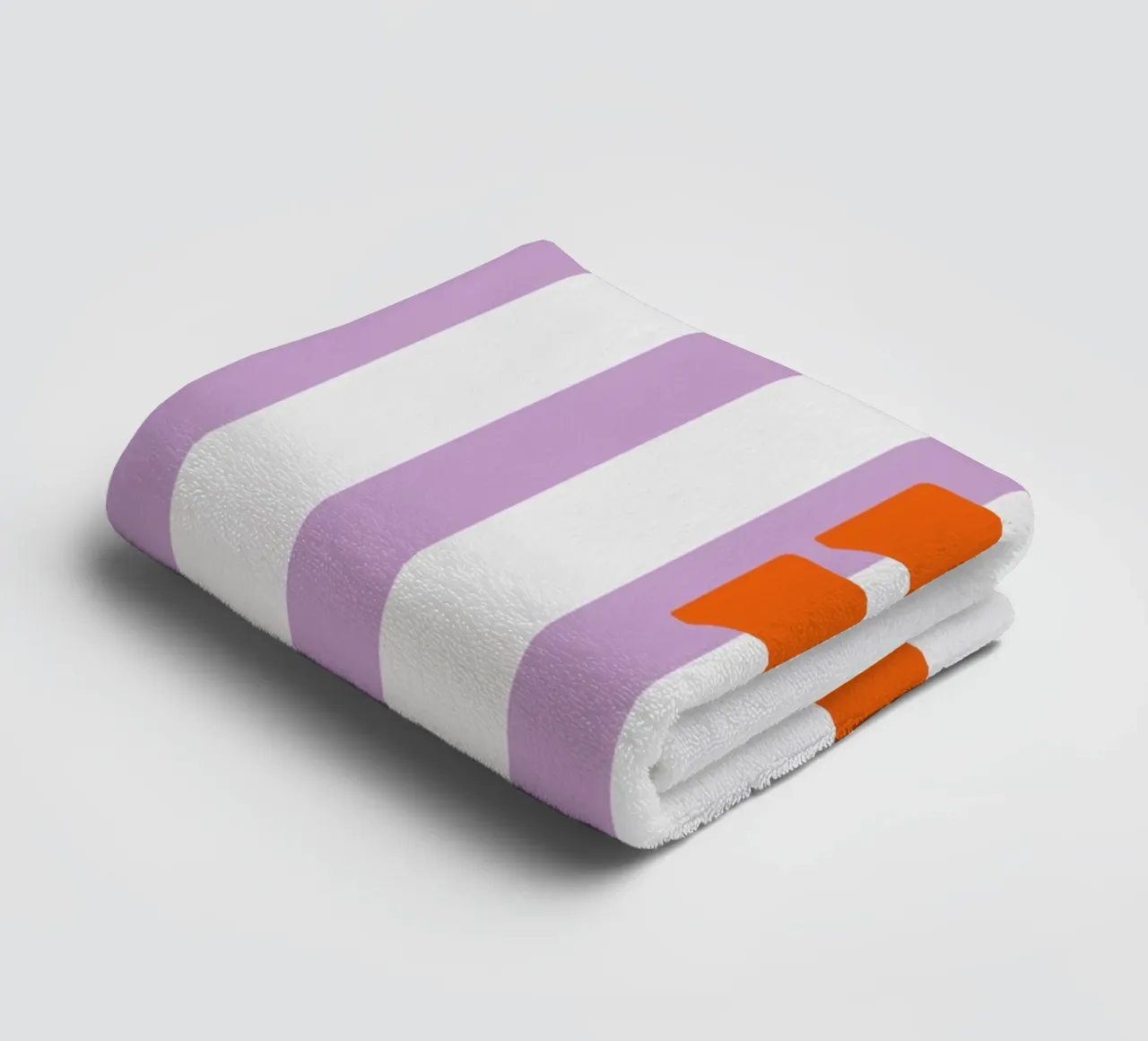Ciao - Strisce Lilla asciugamano da bagno da Malou-Studio