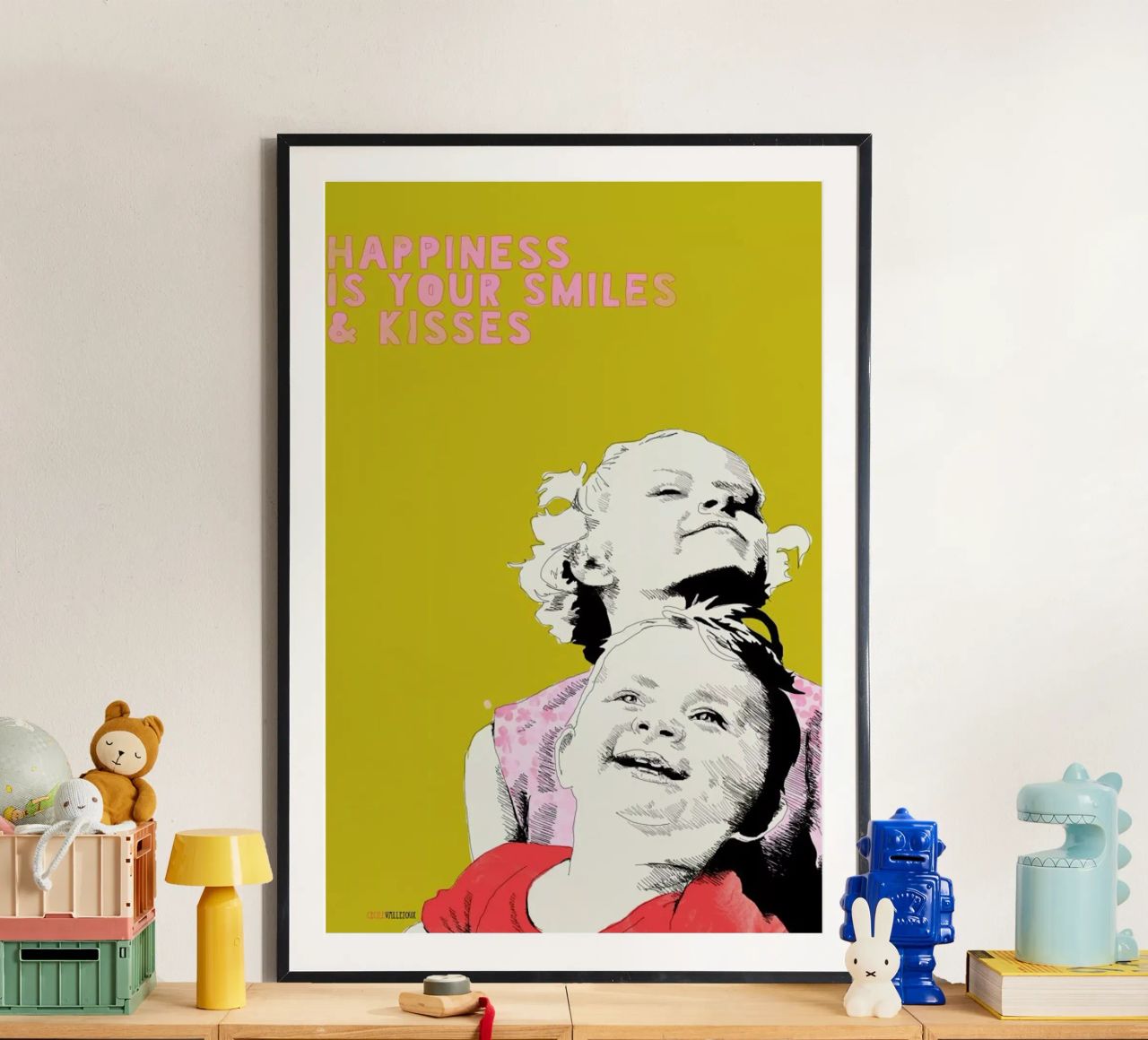Smiles & Kisses Poster von La Belette Rose