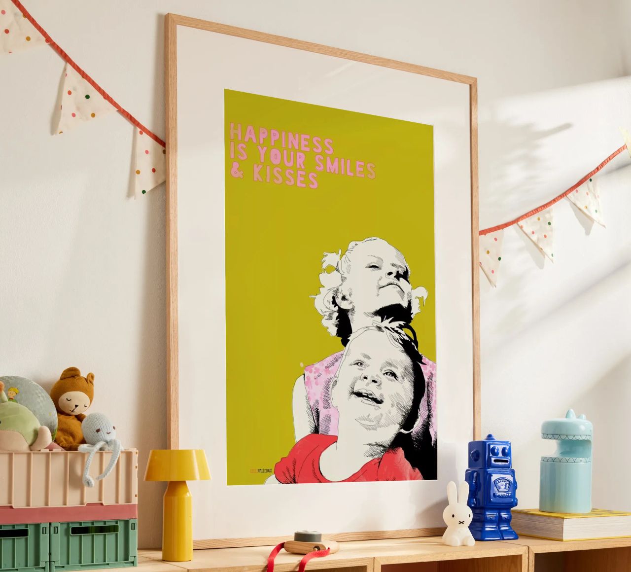 Smiles & Kisses Poster von La Belette Rose