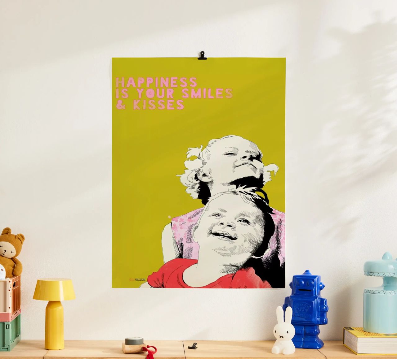 Smiles & Kisses Poster von La Belette Rose