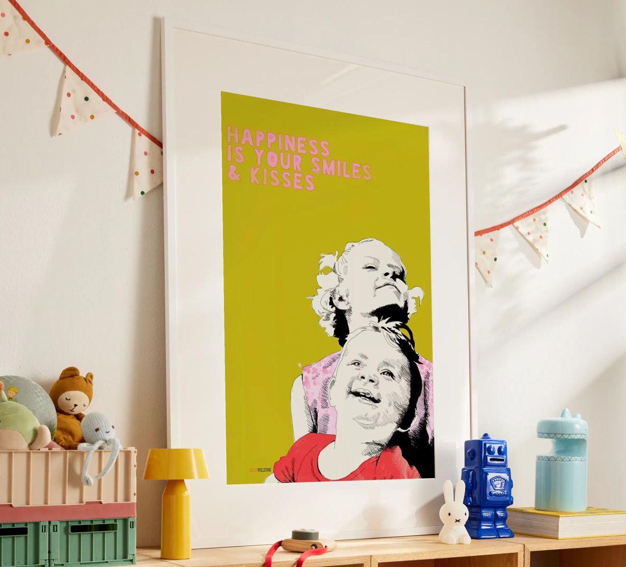 Smiles & Kisses Poster von La Belette Rose