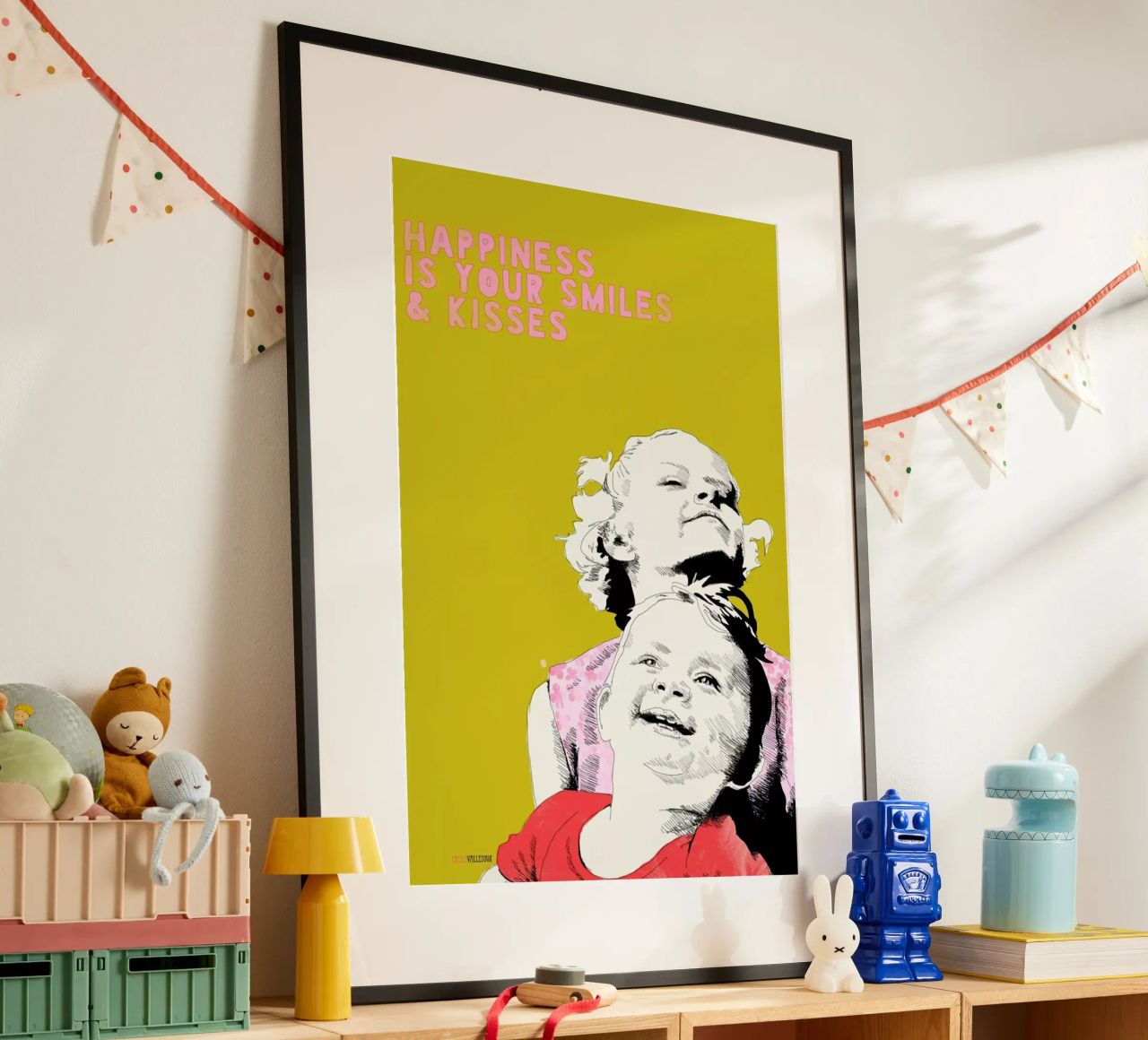 Smiles & Kisses Poster von La Belette Rose