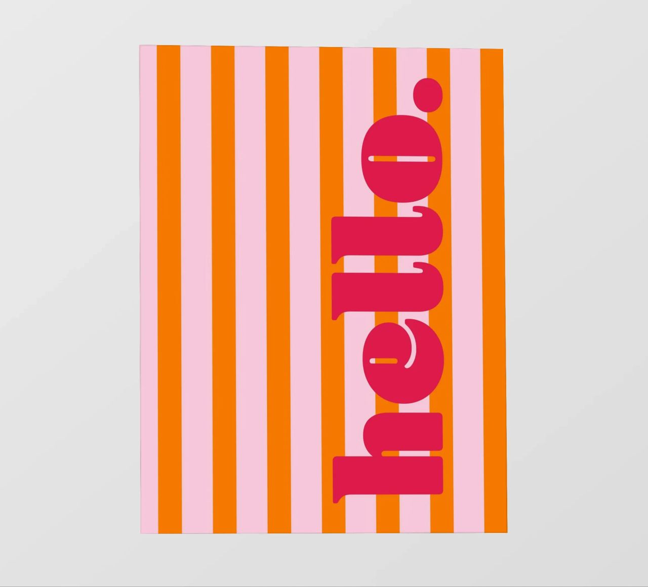 Ciao - Strisce arancioni telo in pvc da Malou-Studio