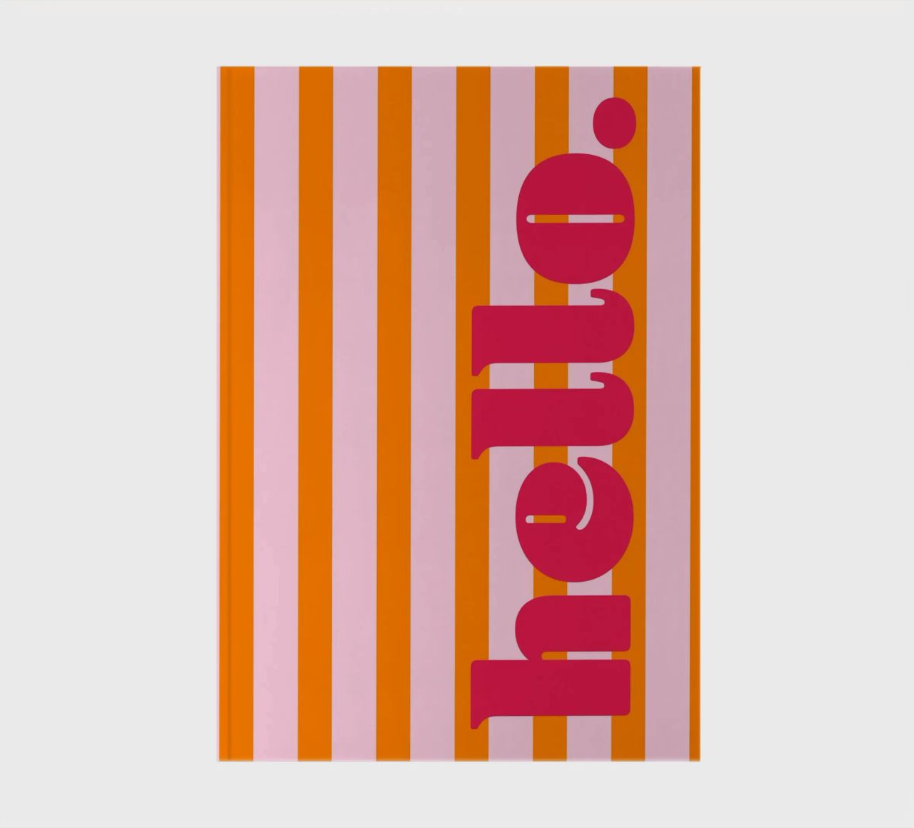 Bonjour - Rayures Orange carnet de notes de Malou-Studio