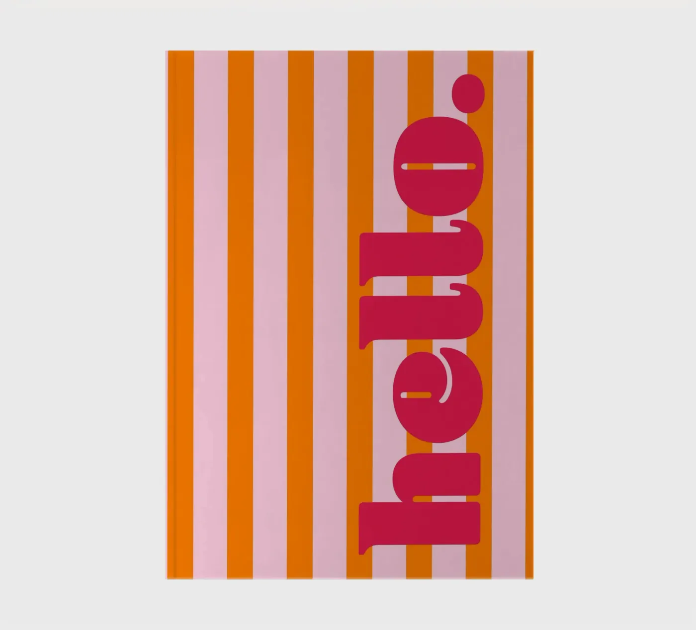 Ciao - Strisce arancioni quaderno da Malou-Studio