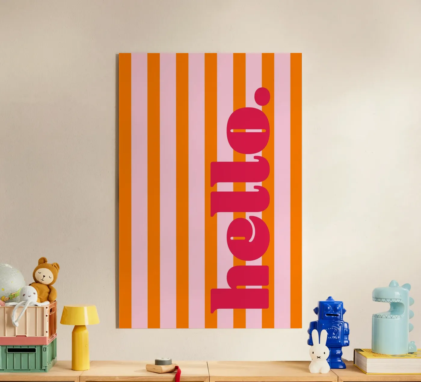Ciao - Strisce arancioni plexiglass da Malou-Studio