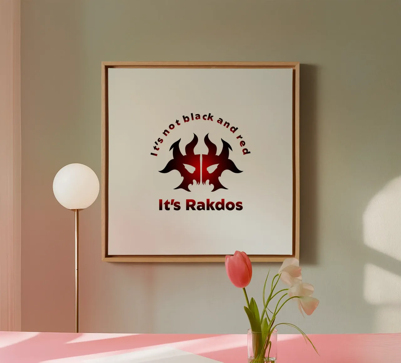 Non è nero e rosso È Rakdos tela da Loobs