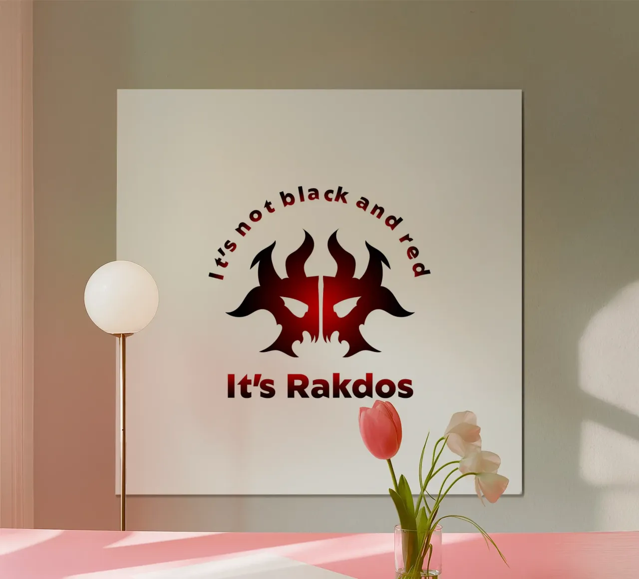 Non è nero e rosso È Rakdos carta hahnemühle da Loobs