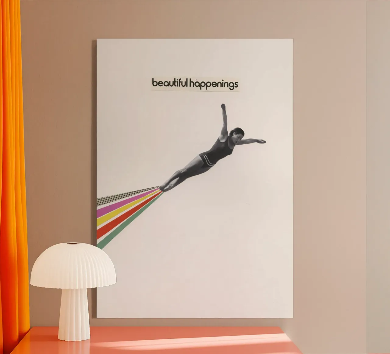 Bellezze e avvenimenti plexiglass da Cassia Beck Collage