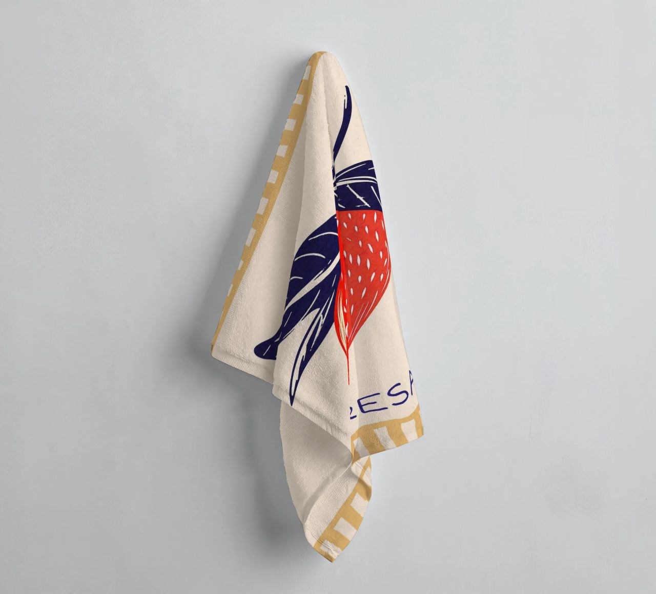 Summervibes Fresa towel by Malou-Studio