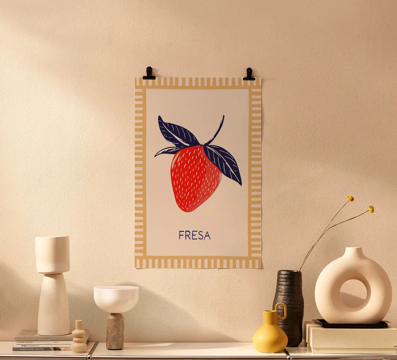 Summervibes Fresa poster by Malou-Studio